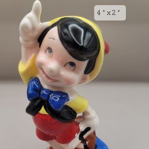 Vintage Disney PINOCCHIO Figurine Ceramic 4" Hand Painted Japan